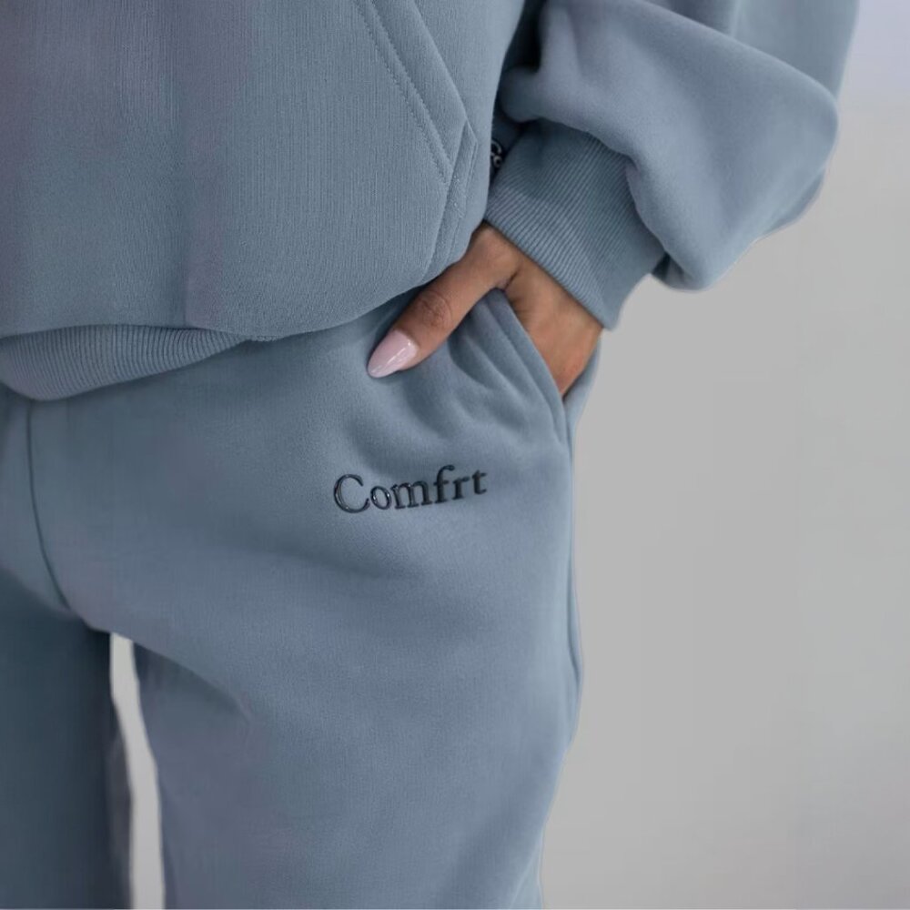 Comfrt Cloud Sweatpants in Blue Willow Oversized Unisex Size Small NWT - Picture 3 of 13